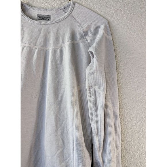 Athleta Small Light Grey Long Sleeve Athletic Shirt - Picture 3 of 9